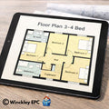 Floor Plan 3 - 4 Bedroom Property